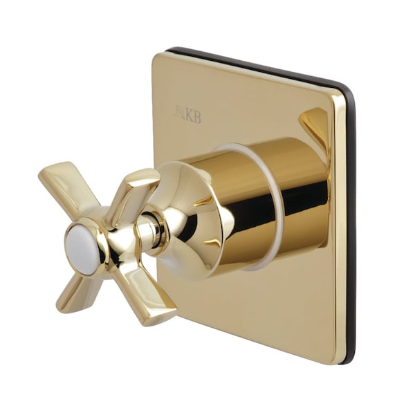 Diverter Valve, Polished Brass, Wall Mount